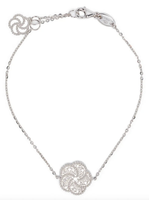 18kt white gold diamond bracelet